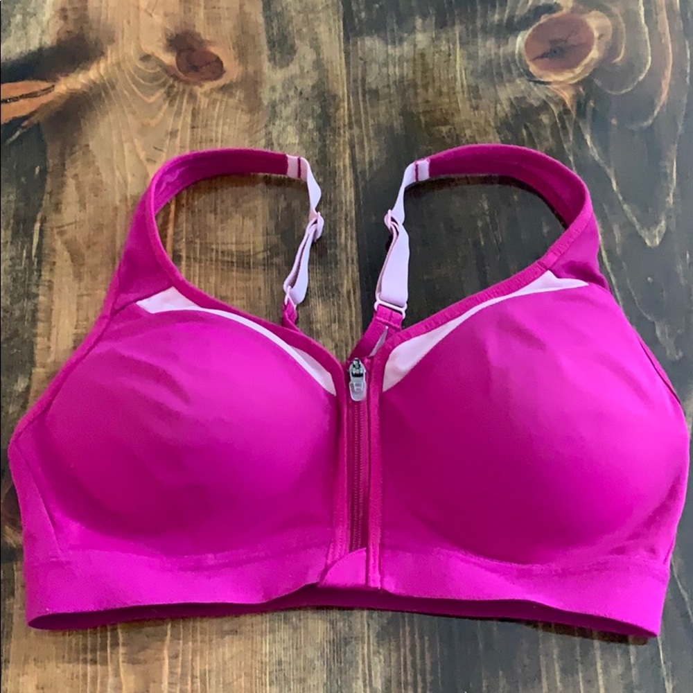 Sports bra, front zip